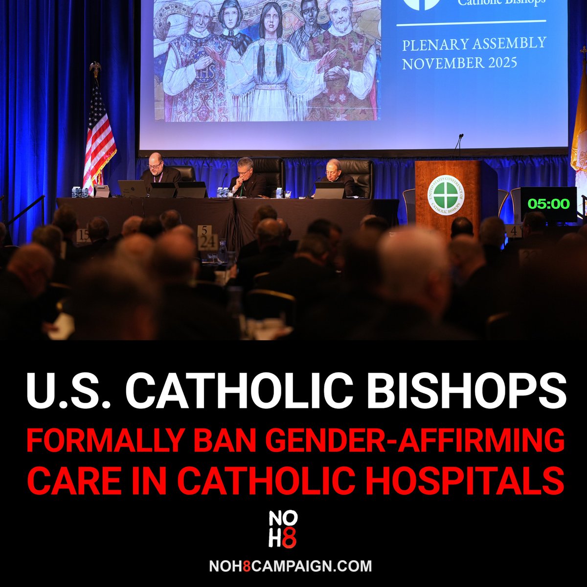 U.S. bishops formally restrict gender-affirming care in Catholic health care systems #NOH8