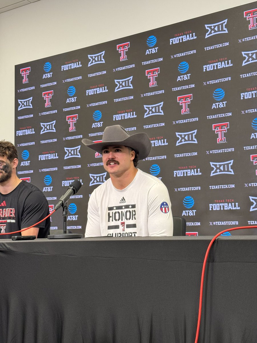 JarrettDRamirez's tweet image. Jacob Rodriguez said wearing his cowboy hat for senior day was a nod to Joe Burrow’s “Burreaux” jersey on his own senior night.

Rodriguez got the idea from Tech head strength coach Lance Barilow, who was on staff at LSU in 2019.