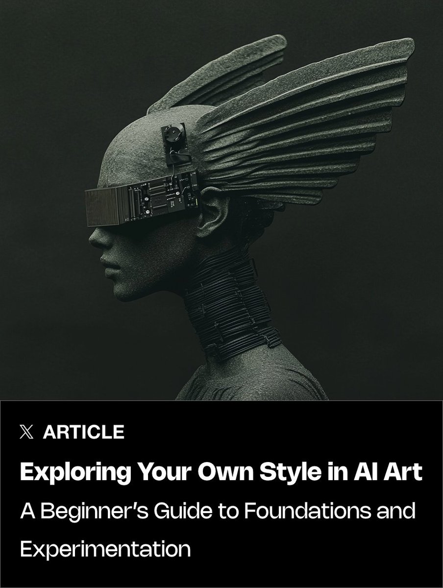 carolletta's tweet image. Exploring Your Own Style in AI Art
A Beginner’s Guide to Foundations and Experimentation

x.com/carolletta/sta…