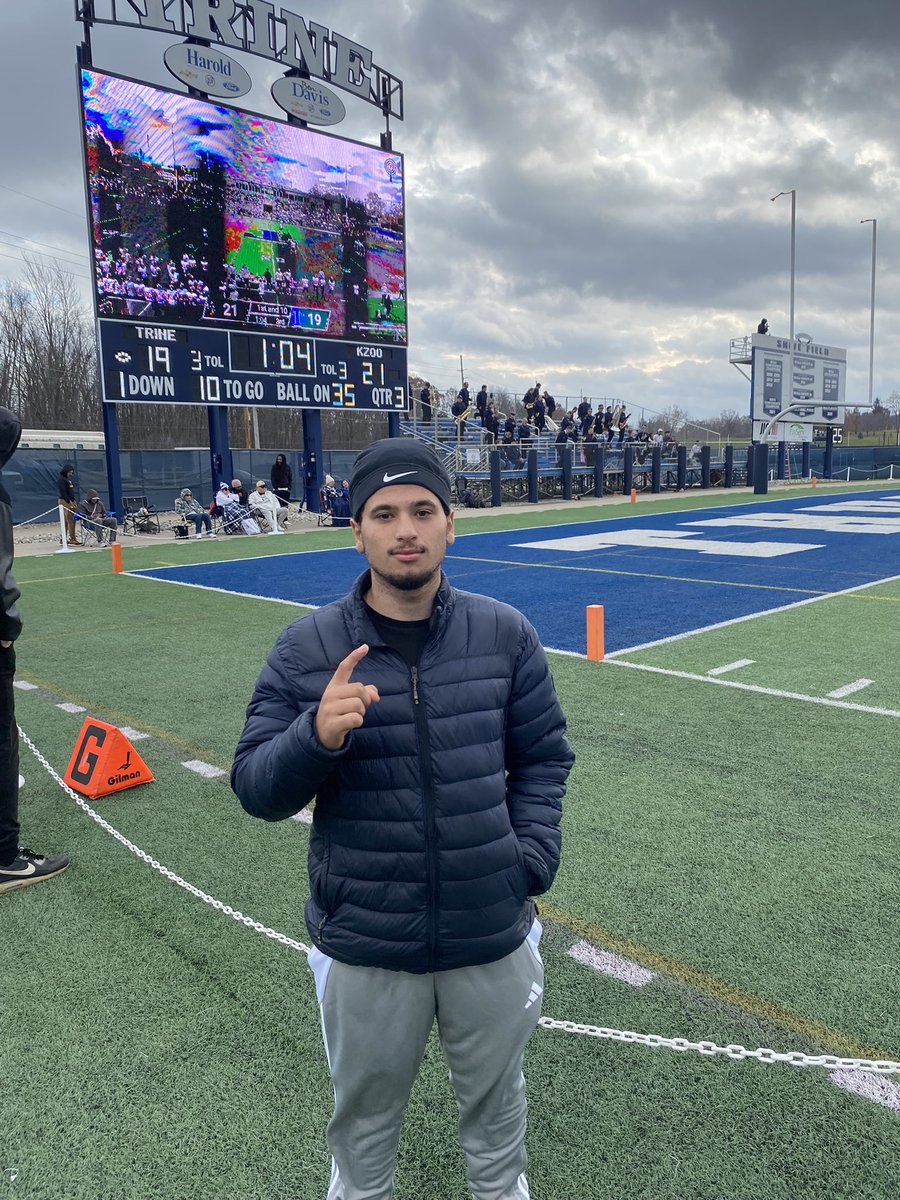 Had a great gameday visit at trine  vs Kalamazoo collage, great win to cap the season in a good note.
