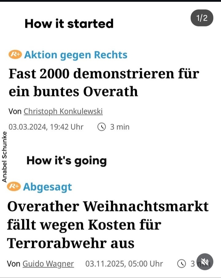 janeinwiso's tweet image. na wie läuft den euer &quot;bunt&quot; so in overath für euch?😆
#overath #weihnachtsmarkt #terror #deutschland #afdjetzt #niewiederkrieg #niewiederaltparteien #merzmussweg #gegenlinks