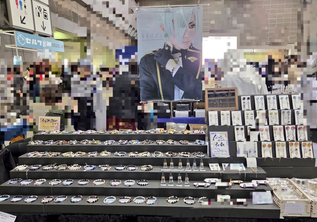 設営できました〜！最初は一人対応です！ よろしくお願いします🥳