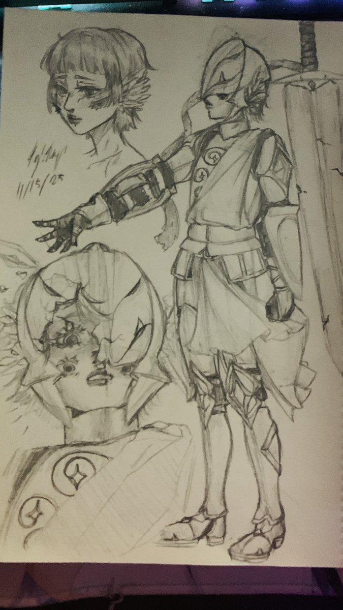 I know its not the best quality but I tried traditional art again :> #ocart #Pencildrawing #sketch