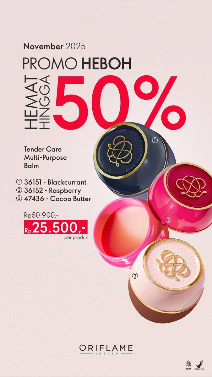 christianimerry's tweet image. Tendercare 
Balm Multifungsi
Bisa dipake di tumit siku &amp;amp; bagian kultikula. 
Tapi bnyk customer yg pake jg buat lipbalm, jdiiin cleansing balm buat hps make up kayak maskara, eyeliner &amp;amp; bibir . Juga ada yg pake buat nyamarin bekas Strecmark. 
#tendercare #oriflame