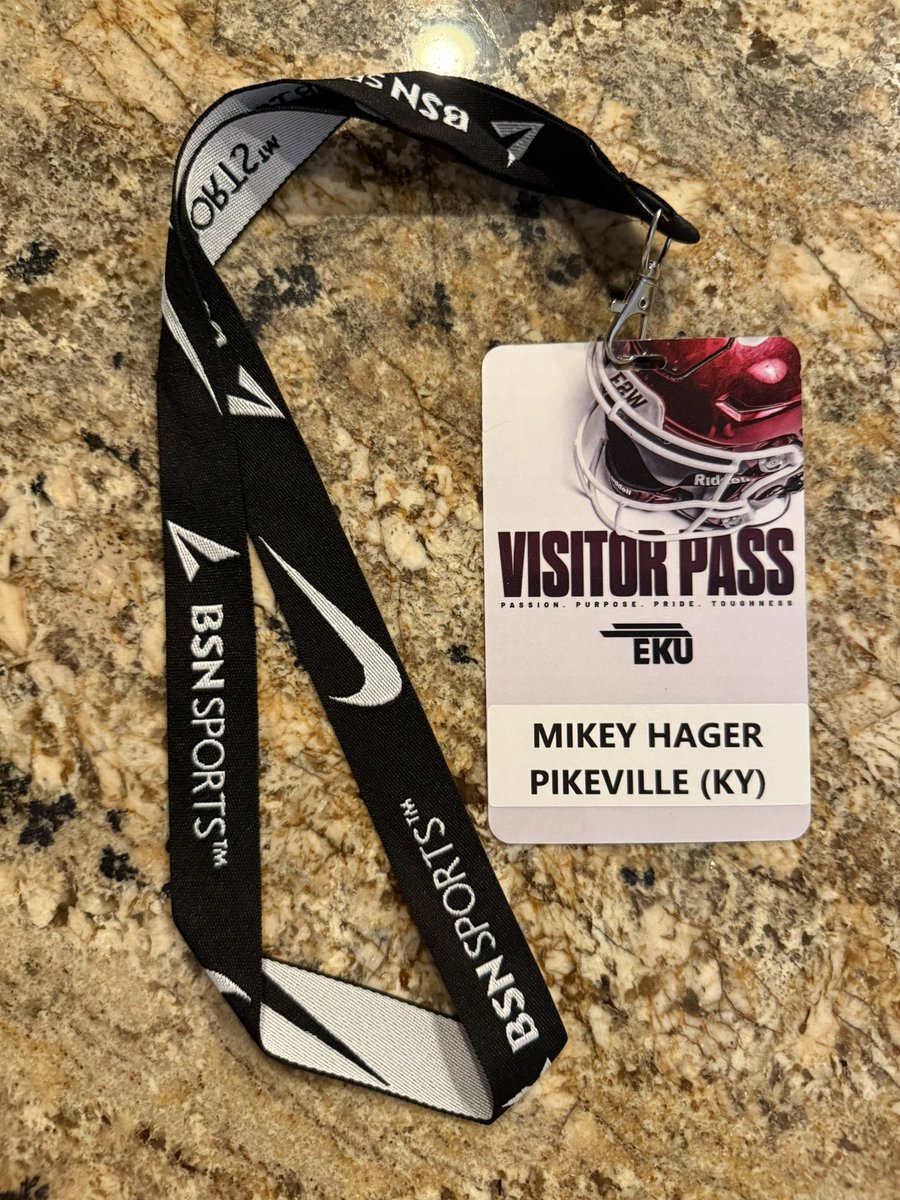 Thank you for the gameday invite to experience <a href="/EKUFootball/">EKU Football</a>. <a href="/EKUWWells/">Walt Wells</a> <a href="/Cox83Caleb/">Caleb Cox</a> <a href="/IamJalenBurbage/">Jalen Burbage</a> <a href="/kalvinryan_eku/">Kalvin Ryan</a>.