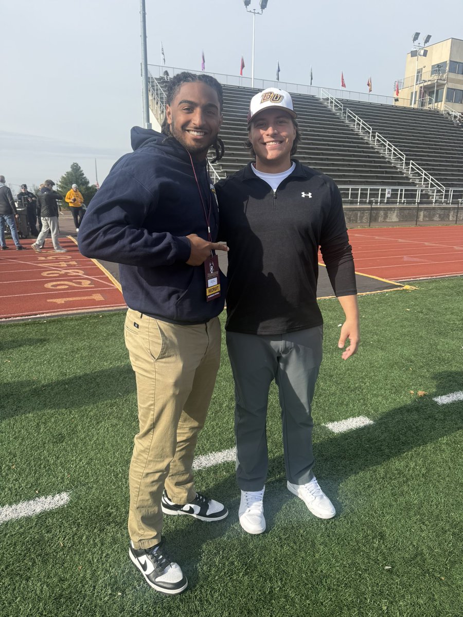 MarcBurkJr33's tweet image. Huge thanks to @BloomOLcoach for the game day invite today @BloomUFootball. The environment was electric and a game to remember. Thanks and congratulations to the coaches, players and BU staff.  
@SheptockFrank @zachmartin34 @Trout_26 @AustinBU24 @CoachBernocco ‼️‼️‼️…