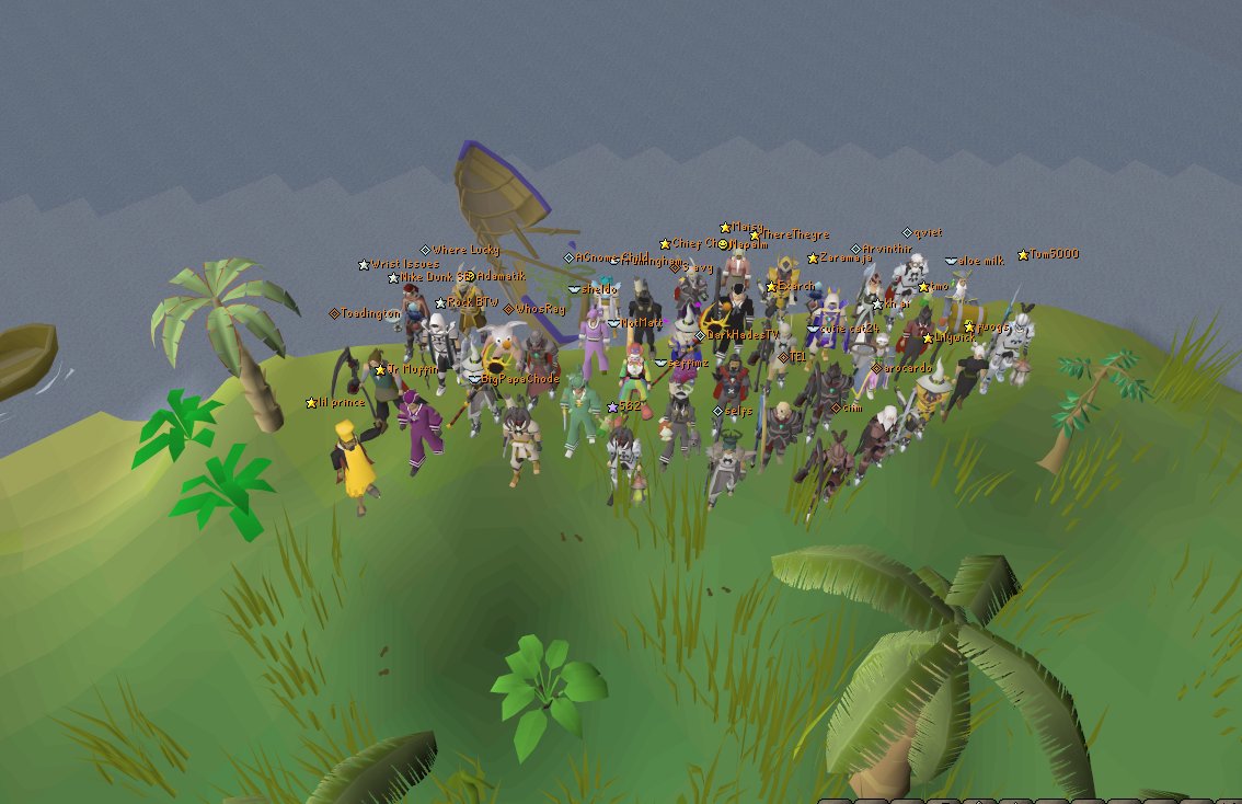 Had an amazing time captaining the Marim Yacht Club to victory this weekend in the <a href="/HomeOSRS/">Home</a> Lockout Bingo! I think we all went through a roller coaster of emotions over the past 24 hours. What an awesome team and comeback win.  GGs to DMC #mothmode