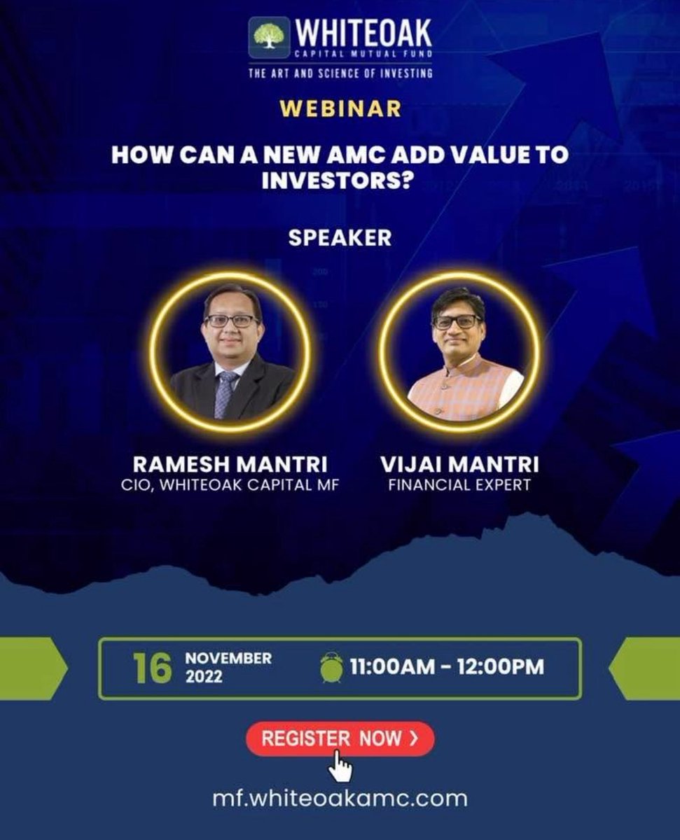 vijaimantrimf's tweet image. A partnership worth remembering!

A little over three years ago, when Aashish P Sommaiyaa was setting up WhiteOak, I reached out to him. He instantly said, “Come work with me and the team.”

What followed were countless events—across the length and breadth of the country, and…