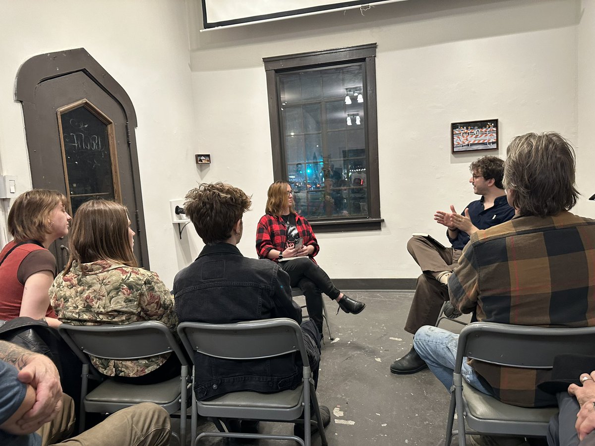 Interview post-reading with <a href="/ShmikeShmorrao/">Mike Corrao</a> and <a href="/malsmart/">Mallory Smart</a>.