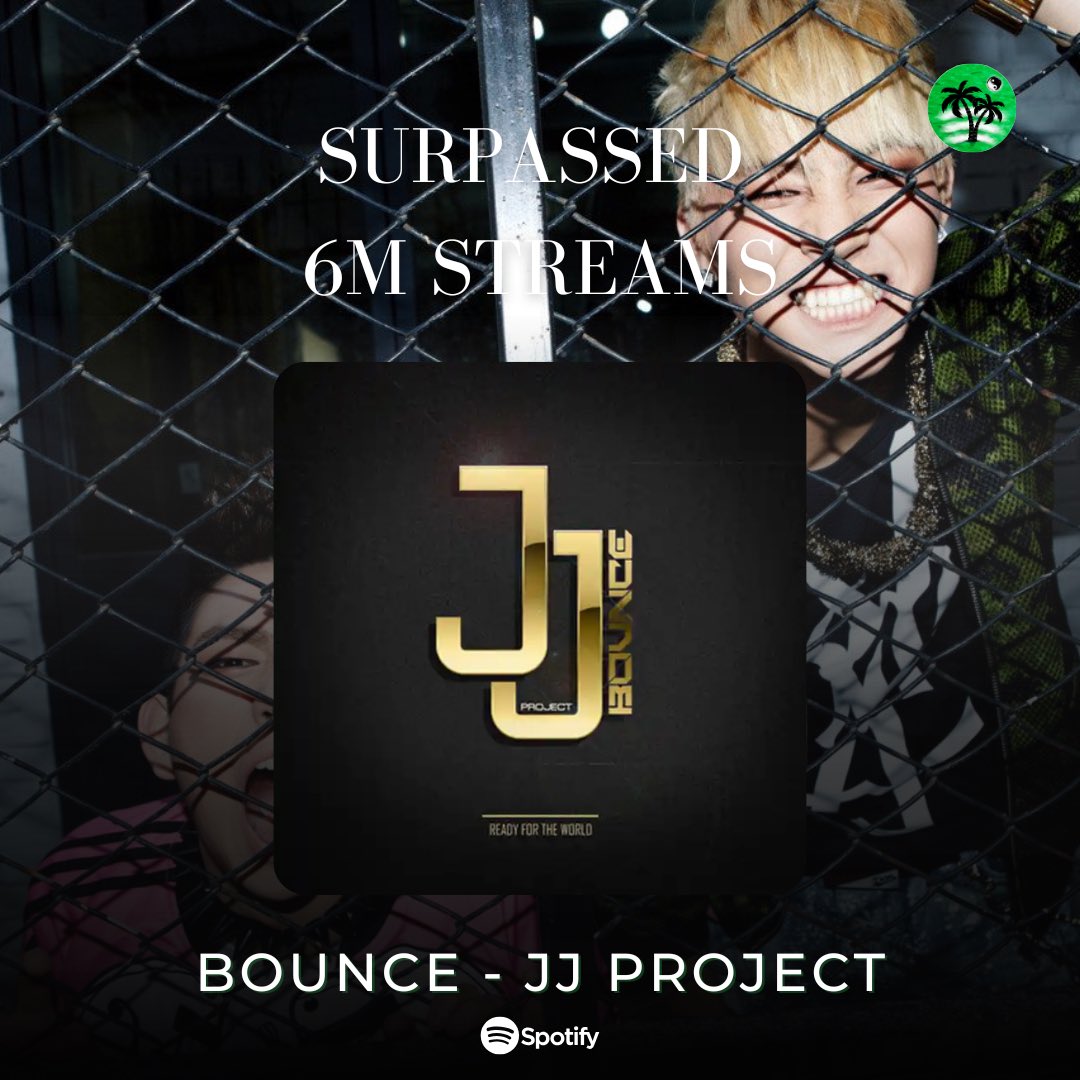 SpotifyJaebeom's tweet image. [ #SpotifyJaebeom Update ]

Bounce - JJ Project [ EP ]
has surpassed 6 million streams on Spotify 

🎧 open.spotify.com/album/4pfYfRun…

￣￣
#JJProject #JAYB #Jinyoung 
@jaybnow_hr @JINYOUNG