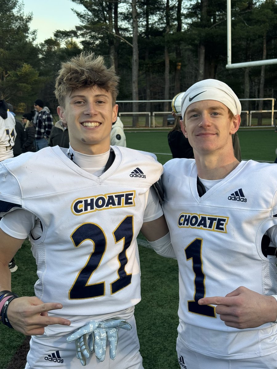 NEPSAC Bowl Champs!! A great hard fought victory over Philips Exeter with my guys! 🥇 So extremely grateful for the opportunity to compete with Team 126!! #DB Can't wait to see what next year holds! <a href="/coach_spinnato/">Coach Spinnato</a> <a href="/CRHFootball/">Choate Rosemary Hall Football 🐗</a> <a href="/chapibic/">Mark Chapman</a> <a href="/BoarsSpeed/">Tooch Speed</a> <a href="/brendancahill_/">Brendan Cahill</a> <a href="/dw71glox/">David Walker</a>