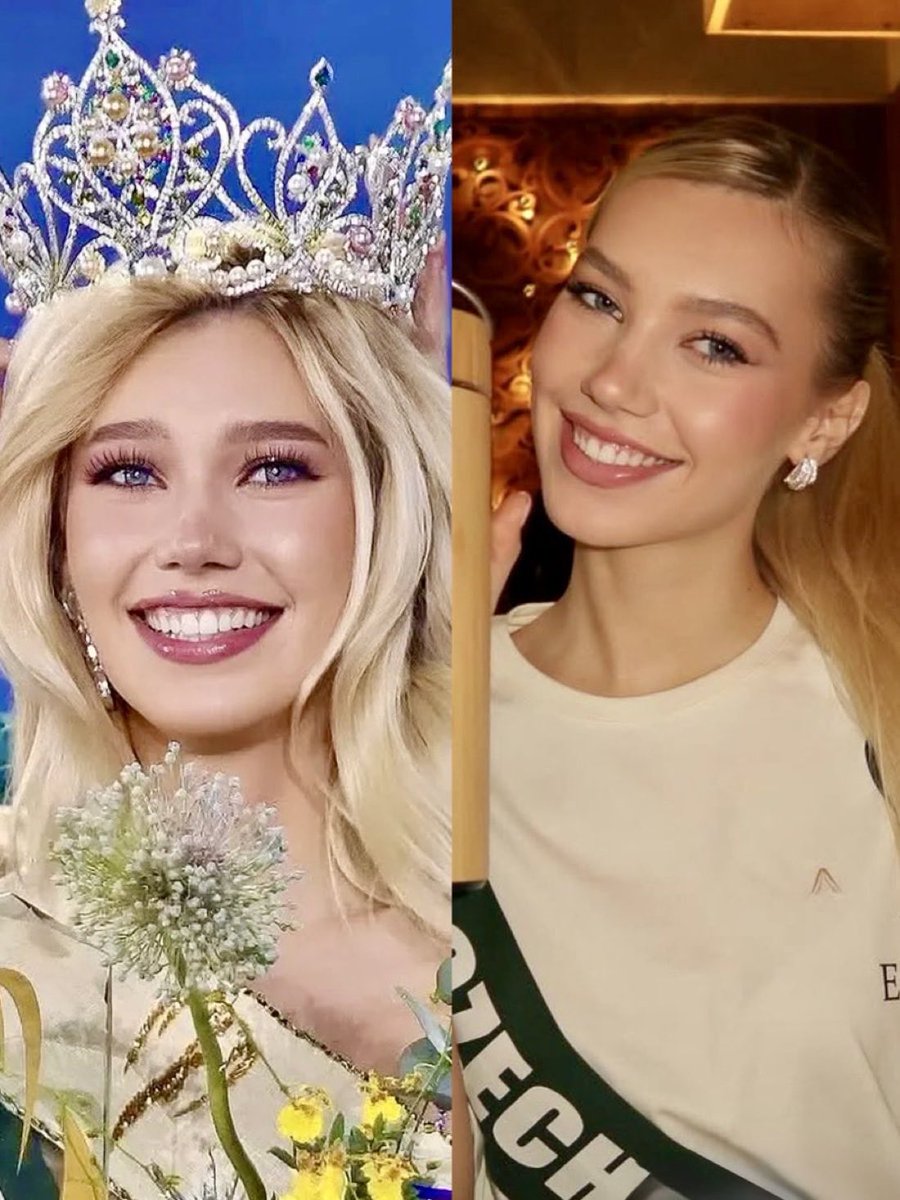MAGAVoice's tweet image. BREAKING 🚨 Miss Czech Republic was crowned Miss Earth 2025. What do you notice about her ?
