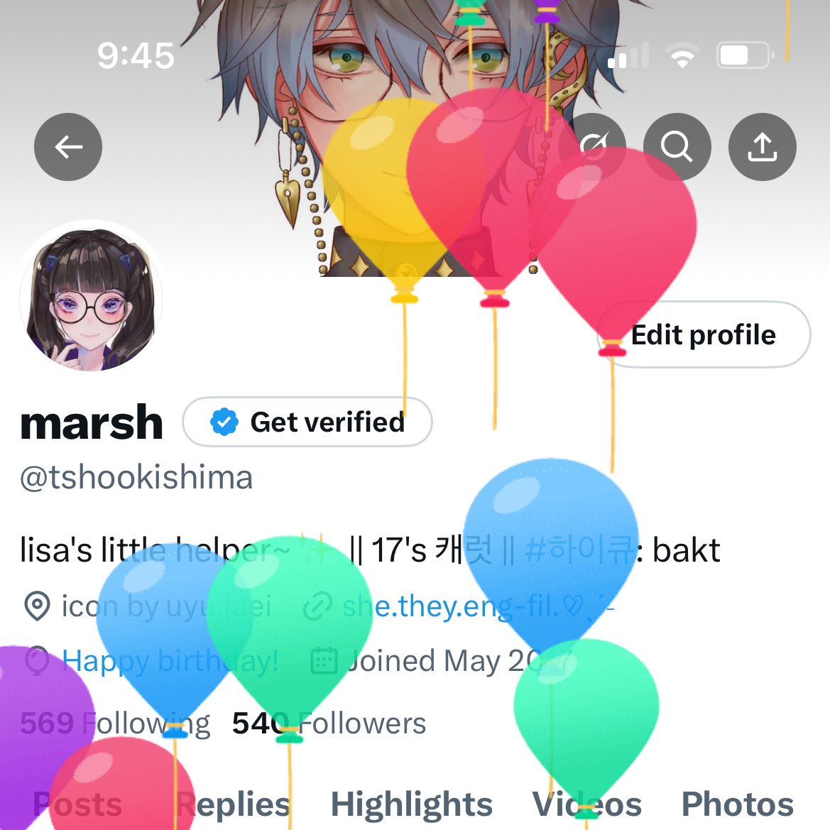 tshookishima's tweet photo. marsh is getting older 🥳 https://t.co/D353uRYoi9
