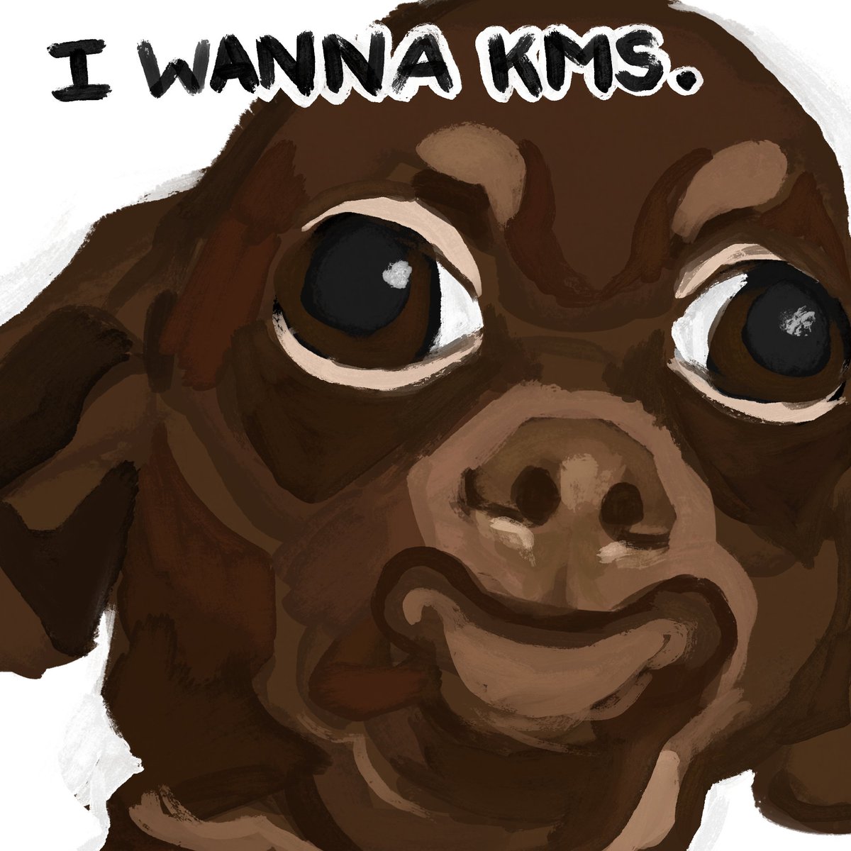 i'm having a little too much fun with procreates new oil paint brushes