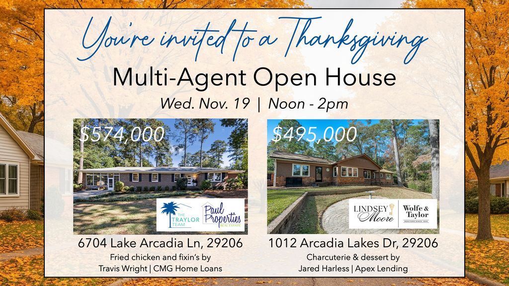 We're having an agent open house next Wednesday, Nov 19, from noon to 2pm at our Arcada Lakes listing! Even if you're not an agent, if you'd like to preview this home, you're welcome to stop by and enjoy some lunch! #thetrayloteam
