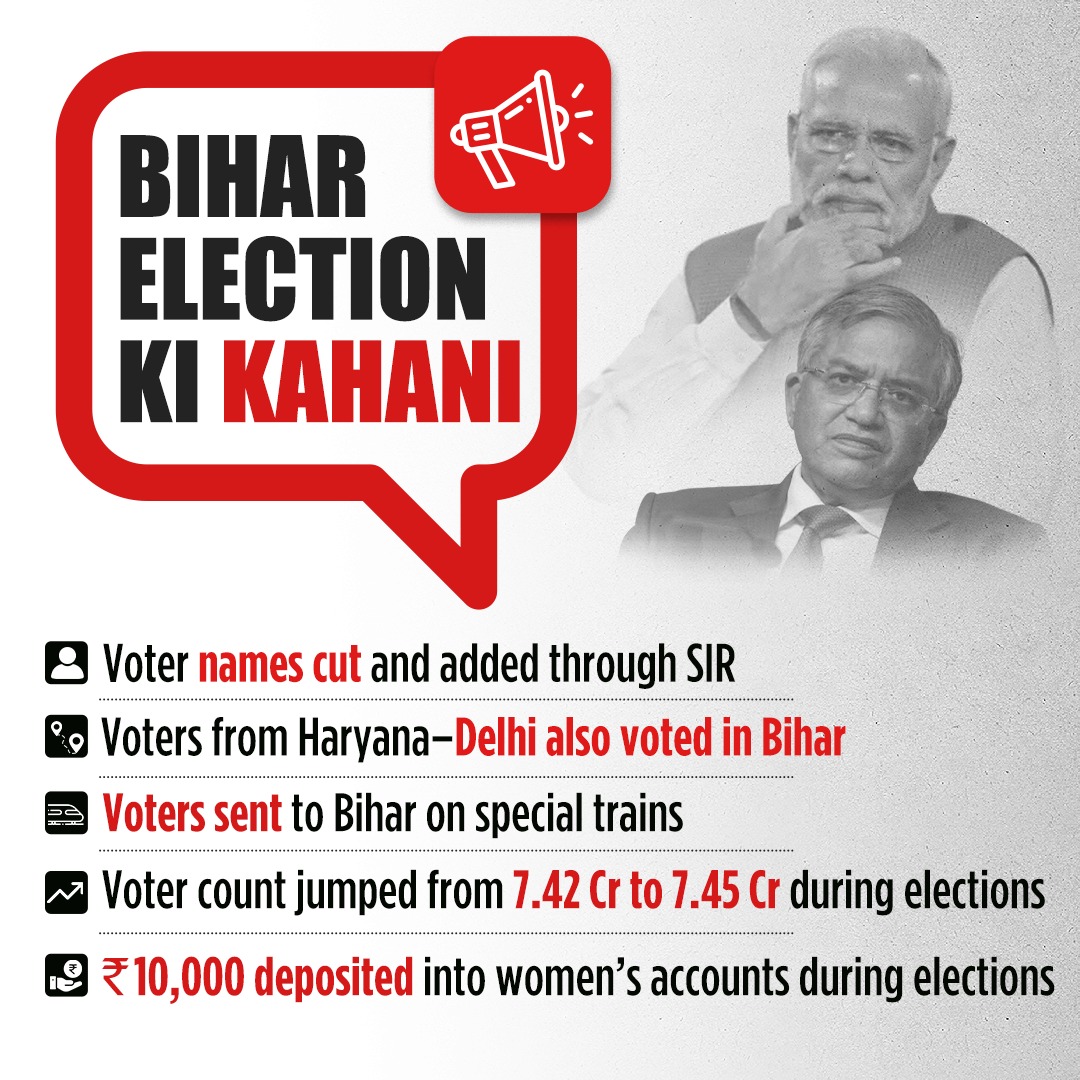 INCIndia's tweet image. Vote Chori Aise Hui

📍 Bihar