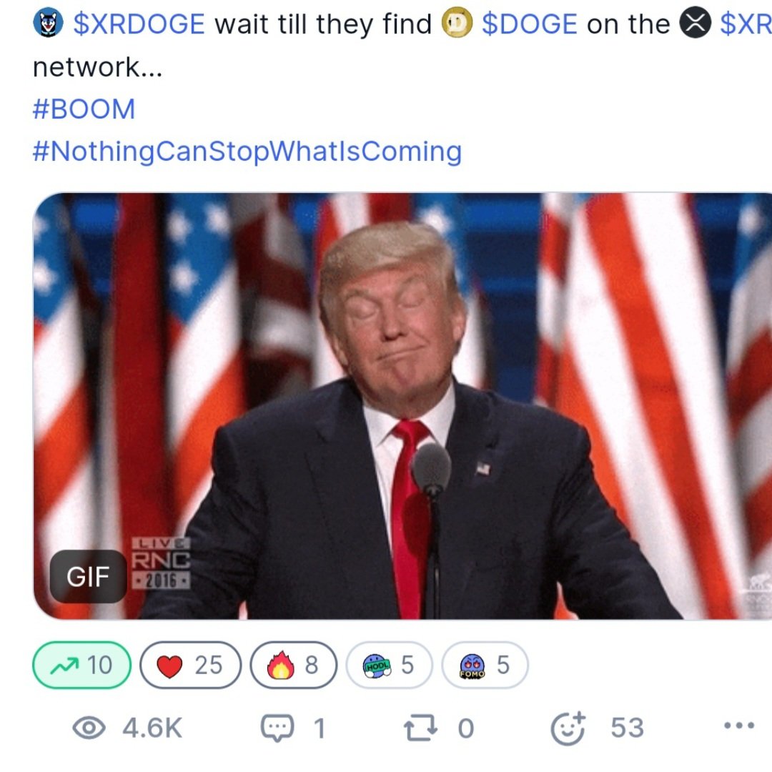 <a href="/BitcoinMagazine/">Bitcoin Magazine</a> XRdoge will be powerful..Today is on his early stage. Is fast like xrp, with very low fees, with game, dynamic NFT and future utility..