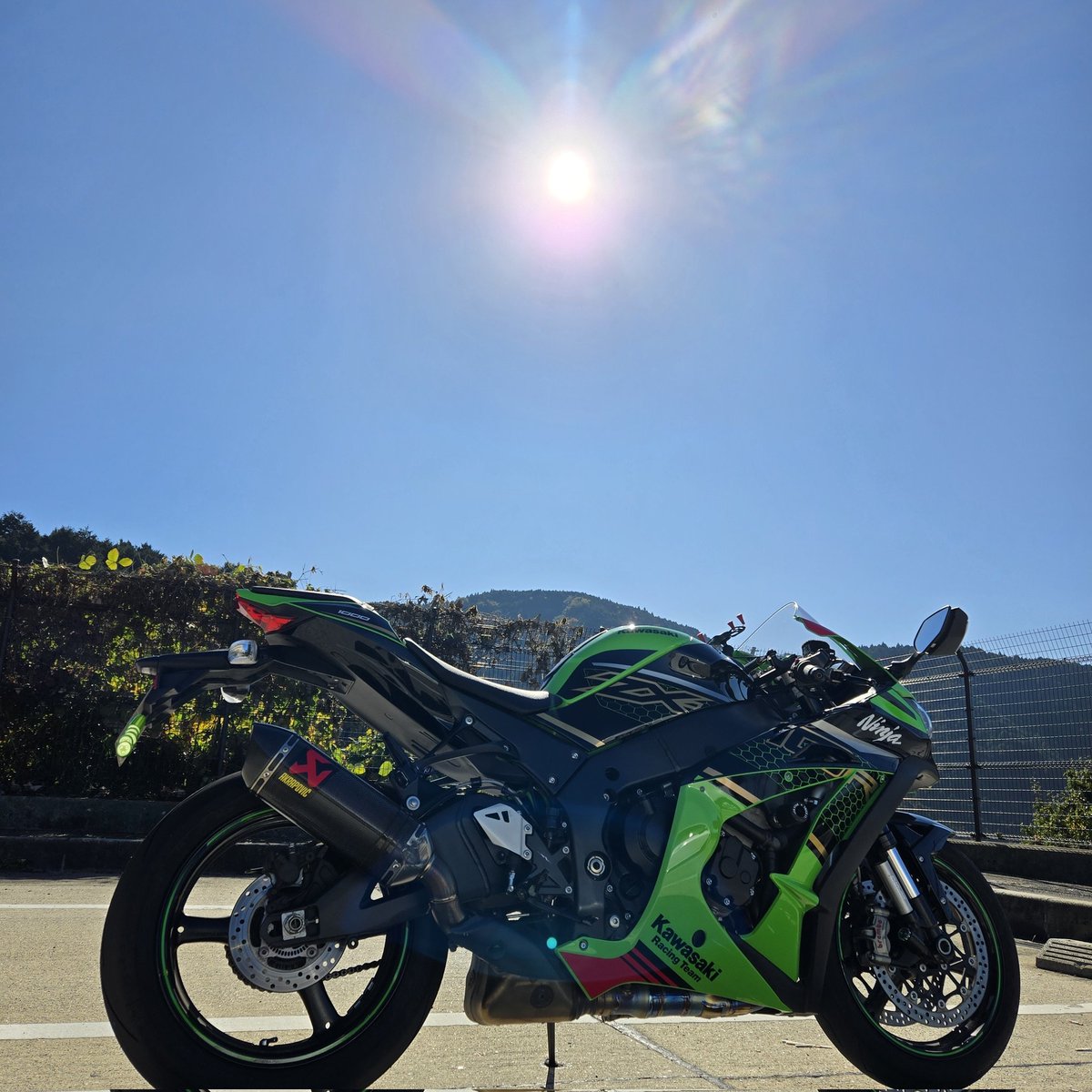 めっちゃ秋晴れ～🤗 #zx10R