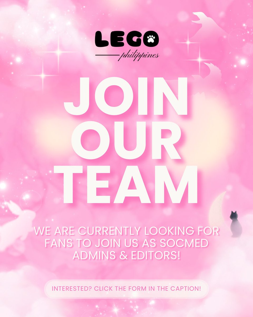 ForLEGOPH's tweet image. LEGO PHILIPPINES IS HIRING!!! 

PH LYKYOU’s, we are opening applications for new team members. 💌 

We’re looking for enthusiastic, active, and dedicated LYKYOUs who want to help us grow and continue supporting Lego! This is your chance to be part of our fanbase family! 🌟

🔗…