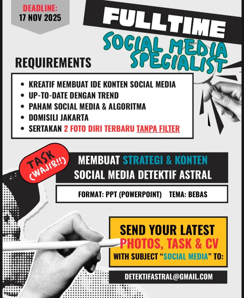 ⏳H-1 MENUJU DEADLINE HIRING DA🚨

Langsung gass APPLY SEKARANG sebelum kelewatan🔥