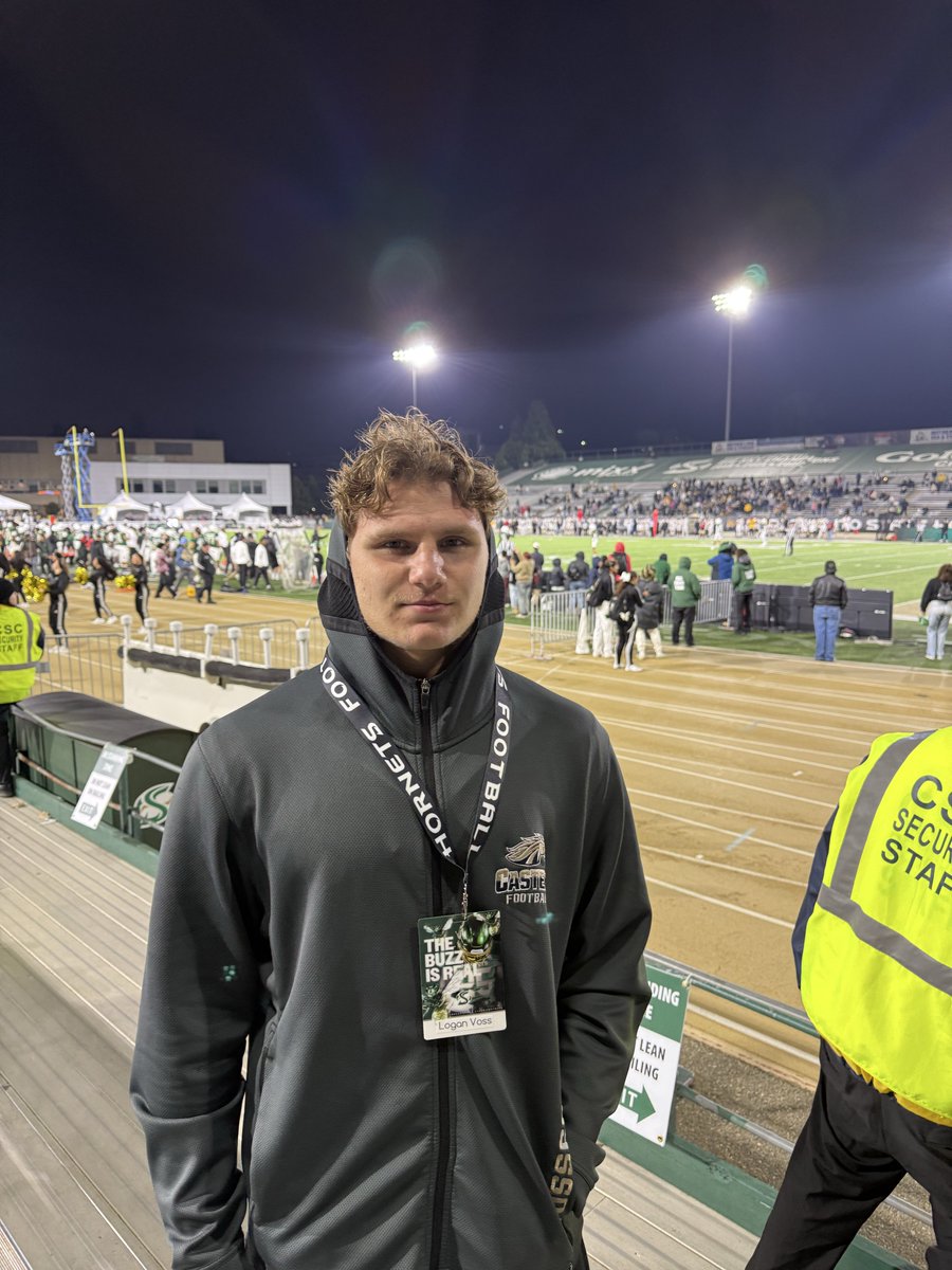 Had a great game day experience and unofficial visit. Thank you for the invite <a href="/SacHornetsFB/">Sac State Football</a>
 <a href="/RyanBartow/">RyanBartow</a> 
<a href="/AydenMeyer1/">Ayden Meyer</a> 
<a href="/DlineCoachEd/">Coach Ed</a> 

Great win and a great game. 
Stingers up! 🐝