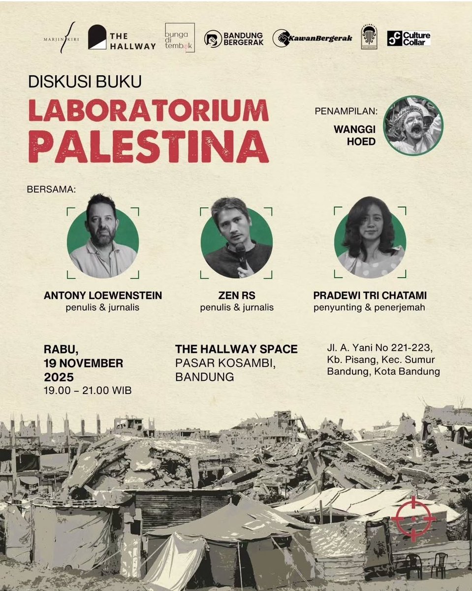 dina_sulaeman's tweet photo. Acara penting untuk dihadiri, di Jakarta, Bandung, Yogyakarta
#FreePalestine #StopGazaGenocideNOW https://t.co/ylCF8CKVrV