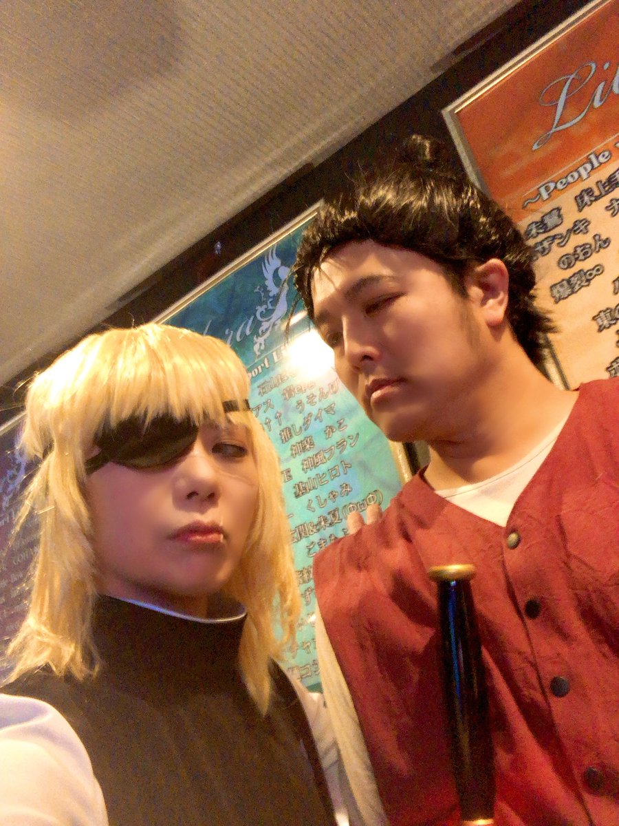 konzaburo's tweet photo. 結い上げウィッグ難しすぎた😣やっと2章コンビできてうれしい✨✨✨

オ:DAC
バ:KON

#アニコスクラッチ https://t.co/4taTXDJfrs