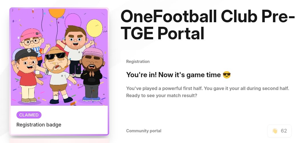 Keep stacking the ⚽ everyday! 
$OFC 🏆 <a href="/ofc_the_club/">OneFootball Club</a>
