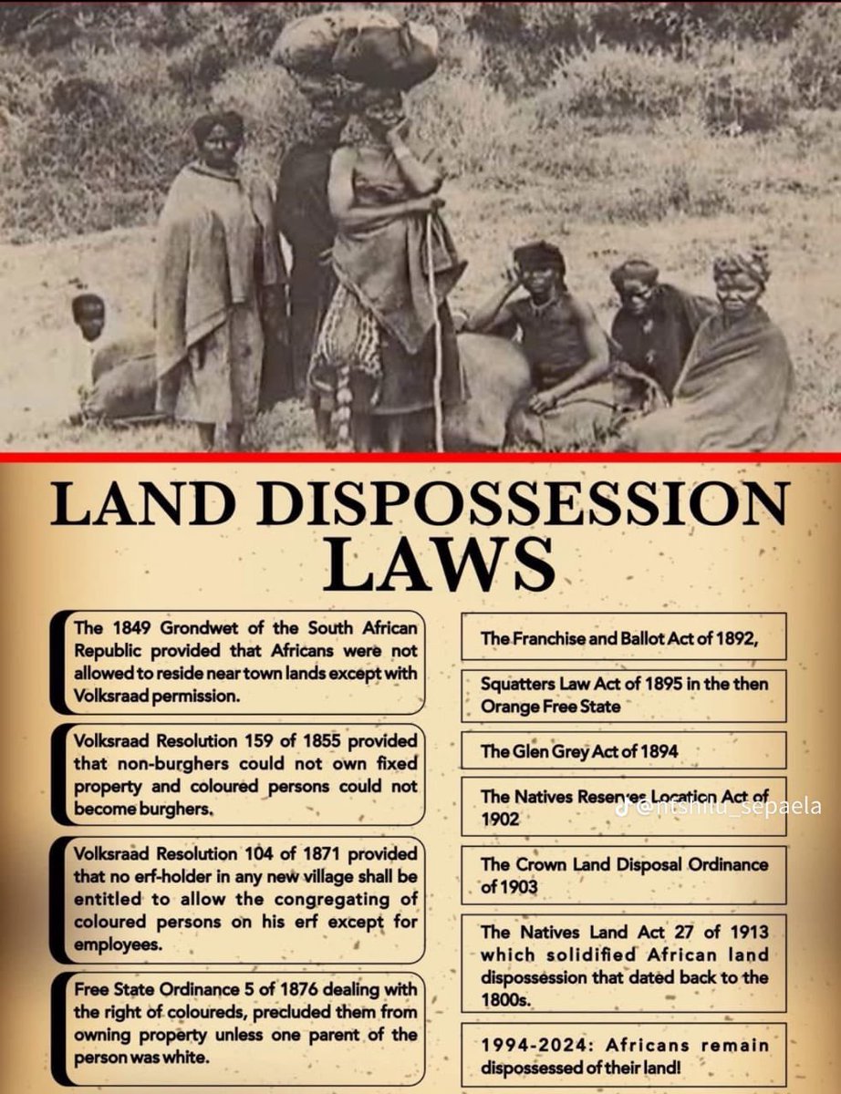 <a href="/kalliekriel/">Kallie Kriel</a> <a href="/afriforum/">AfriForum</a> Asking the world to help you keep land forcibly took from black people… in a majority black country that you make less than 7% of the population but want to cling to 80% of STOLEN LAND… You should be thanking the ANC because any competent black leadership who have expropriated