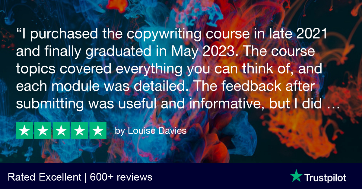 CollegeMediaPub's tweet image. You can read plenty more #copywriting #course reviews, here: collegeofmediaandpublishing.co.uk/copywriting-co… #cmponline #copywriting #review #testimonial #Rated_Excellentonline #onlinecollege #copywriter #5star 🎓