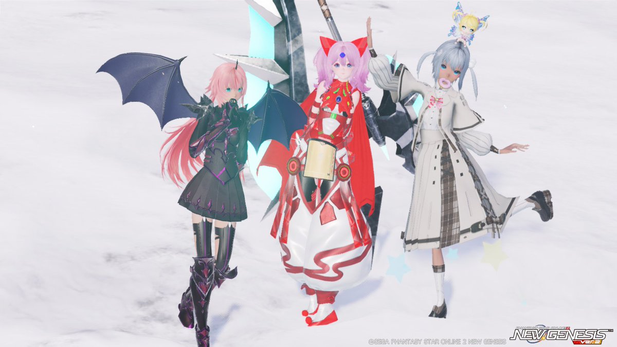 noiskia's tweet image. PSO2NGS昨日の夜活と今日の朝活～
吟醸たん、なおちゃと、夜活ダリオン緊急前と後～
リルフィーナさん、なおちゃと、朝活緊急行ったりオルタレルム行ったり～
ありがとうございました♪