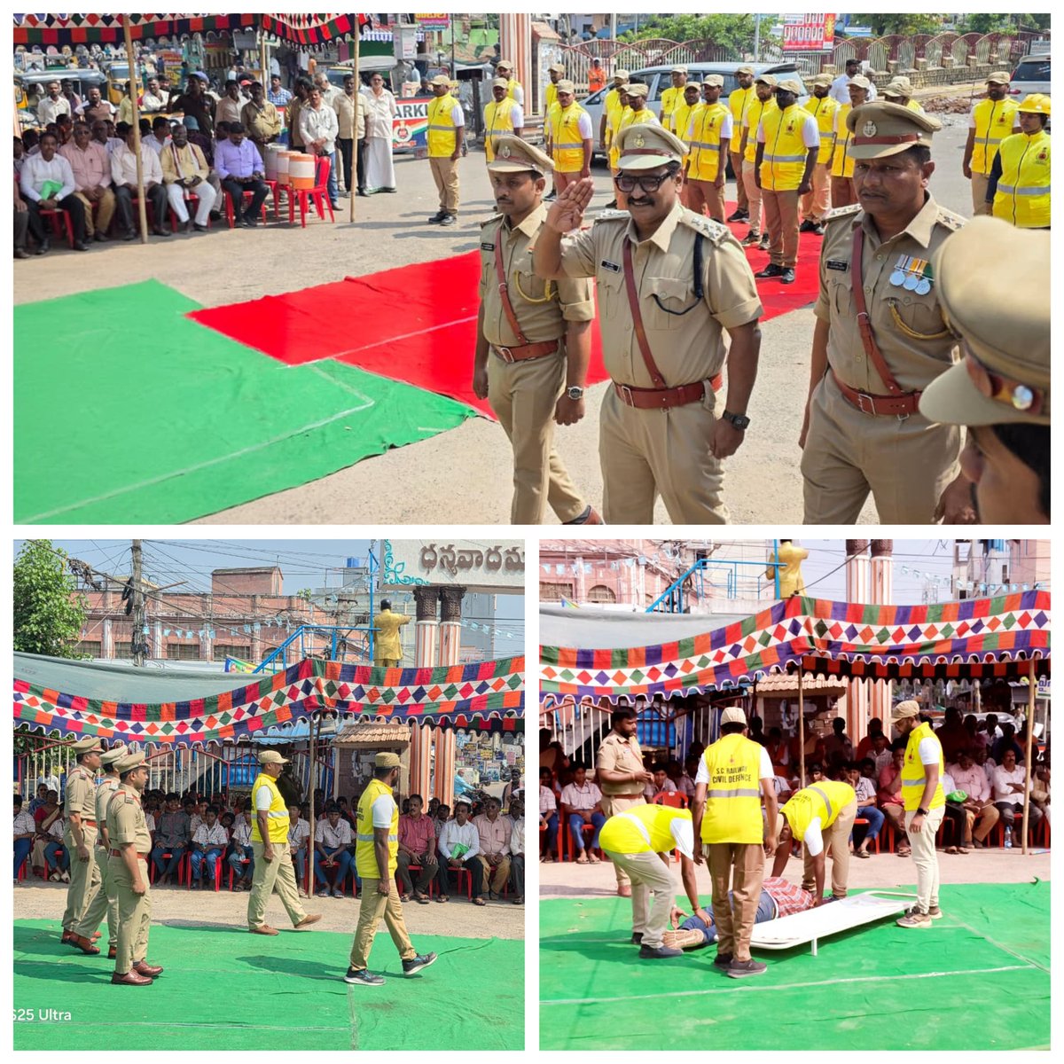 SCRCivilDefence's tweet image. SCR Civil Defence trainees conducted a mock drill at Tenali Railway Station on 14th Nov. Chief Guest Shri P. E. Edwin, ADRM/BZA graced the event. highly appreciated by the media. Railway staff &amp;amp; Students participated @RailMinIndia @DGFSCDHG @SCRailwayIndia @drmvijayawada