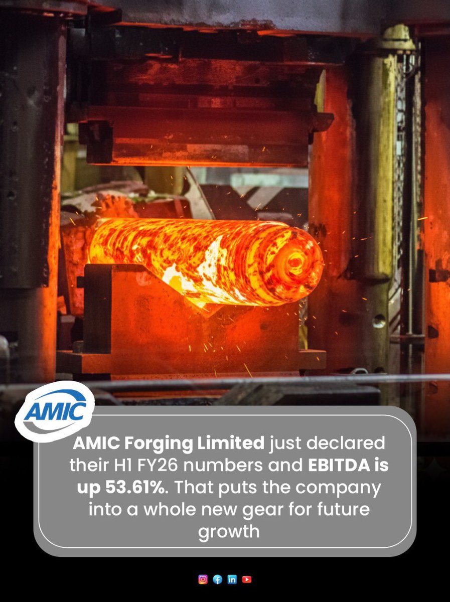 poojavdubey's tweet image. When execution meets vision… results look like this.
A solid half-year performance sets the stage for a strong FY.
#ExecutionExcellence #ManufacturingIndia #ResultsSeason