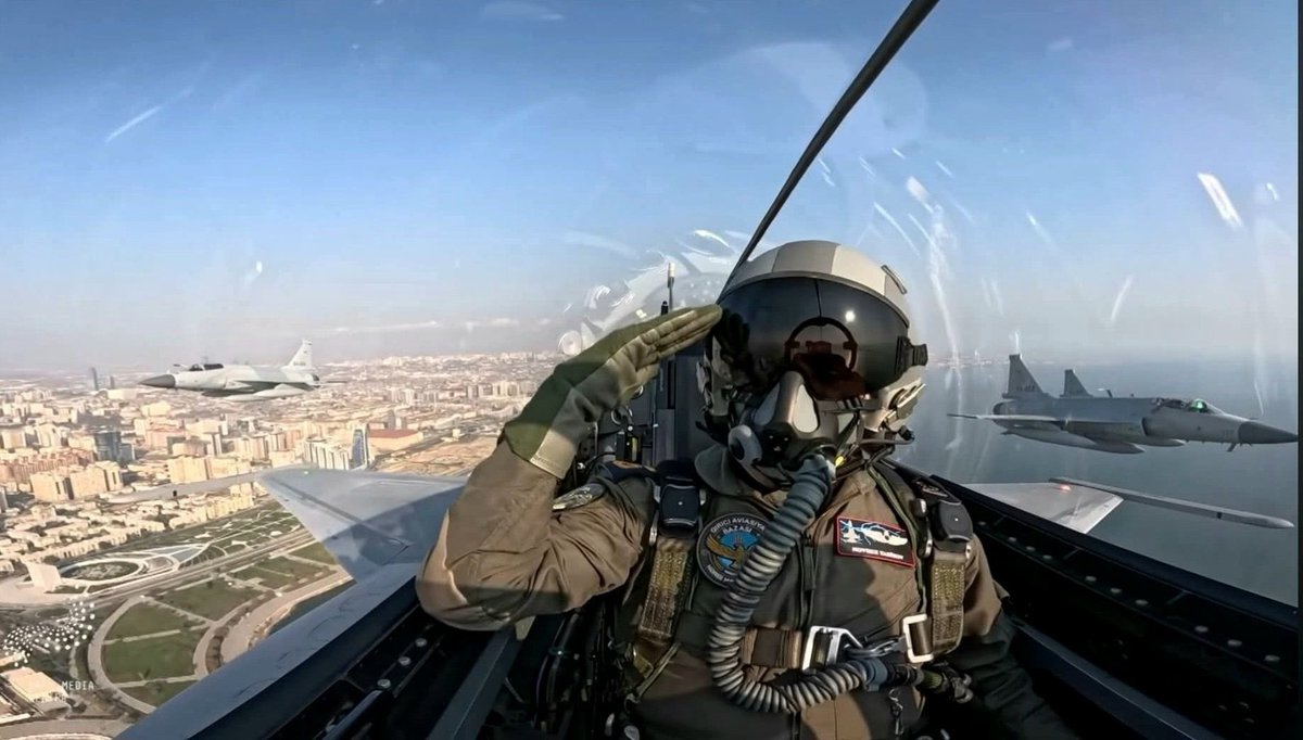 JustUntoldSotry's tweet photo. #News: Azerbaijan has received its initial batch of JF-17 Block III fighters from Pakistan. Under a $4.6 billion agreement to procure 40 aircraft, Baku has emerged as the largest export operator of the Sino-Pakistani jet. The JF-17 continues to grow its international presence, now in service with the air forces of Myanmar, Nigeria, and Azerbaijan.