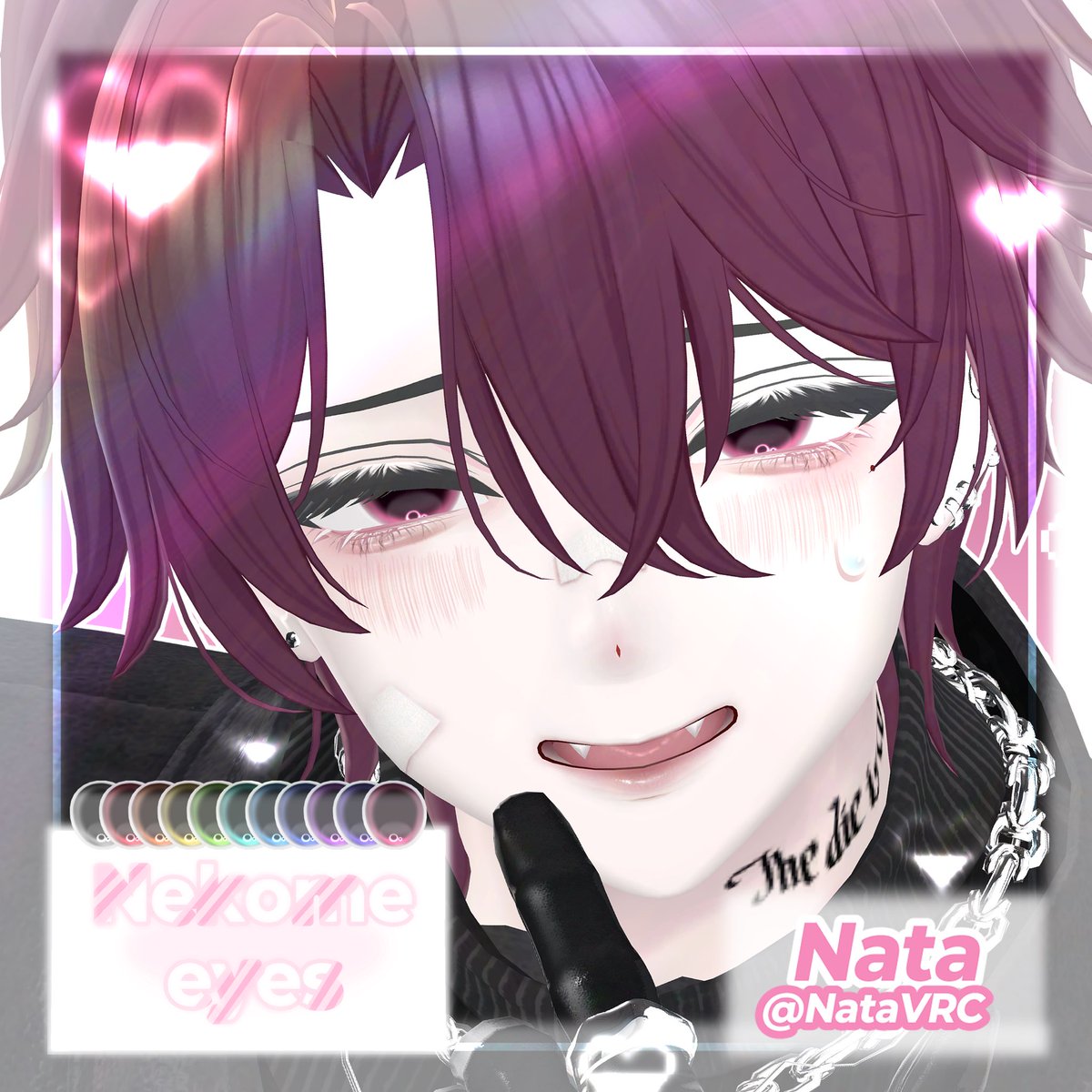 NataVRC's tweet image. テスターしました🙌
2typeあってかわいいもかっこいいもつくれちゃう激あつアイテクスチャ🔥
引用元でプレゼントキャンペーンしてるから是非参加してみてください！！
うぎちゃん天才♡
#Saycheese