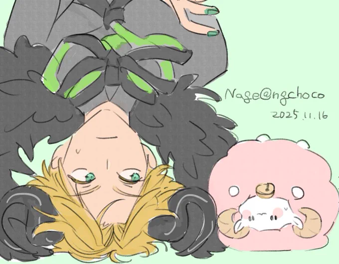 これはすみさんによってあまりにも逆さまになるので描いた7月のらくがき笑