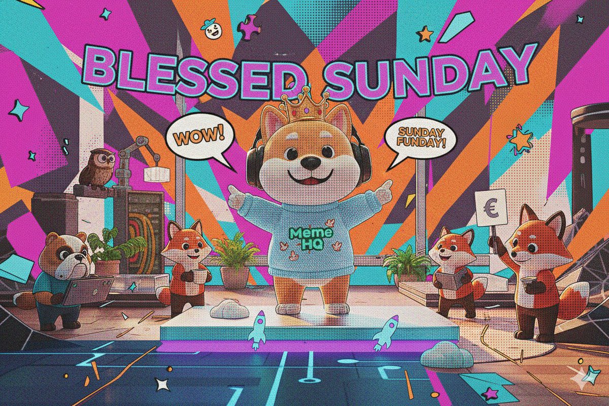 gMemeHQ, Happy Blessed Sunday💙👑🐾 $MemeHQ #MemeHQ #Bitgetwallet #Bitget #BitgetOnchain #ALTSEASON #BullRun