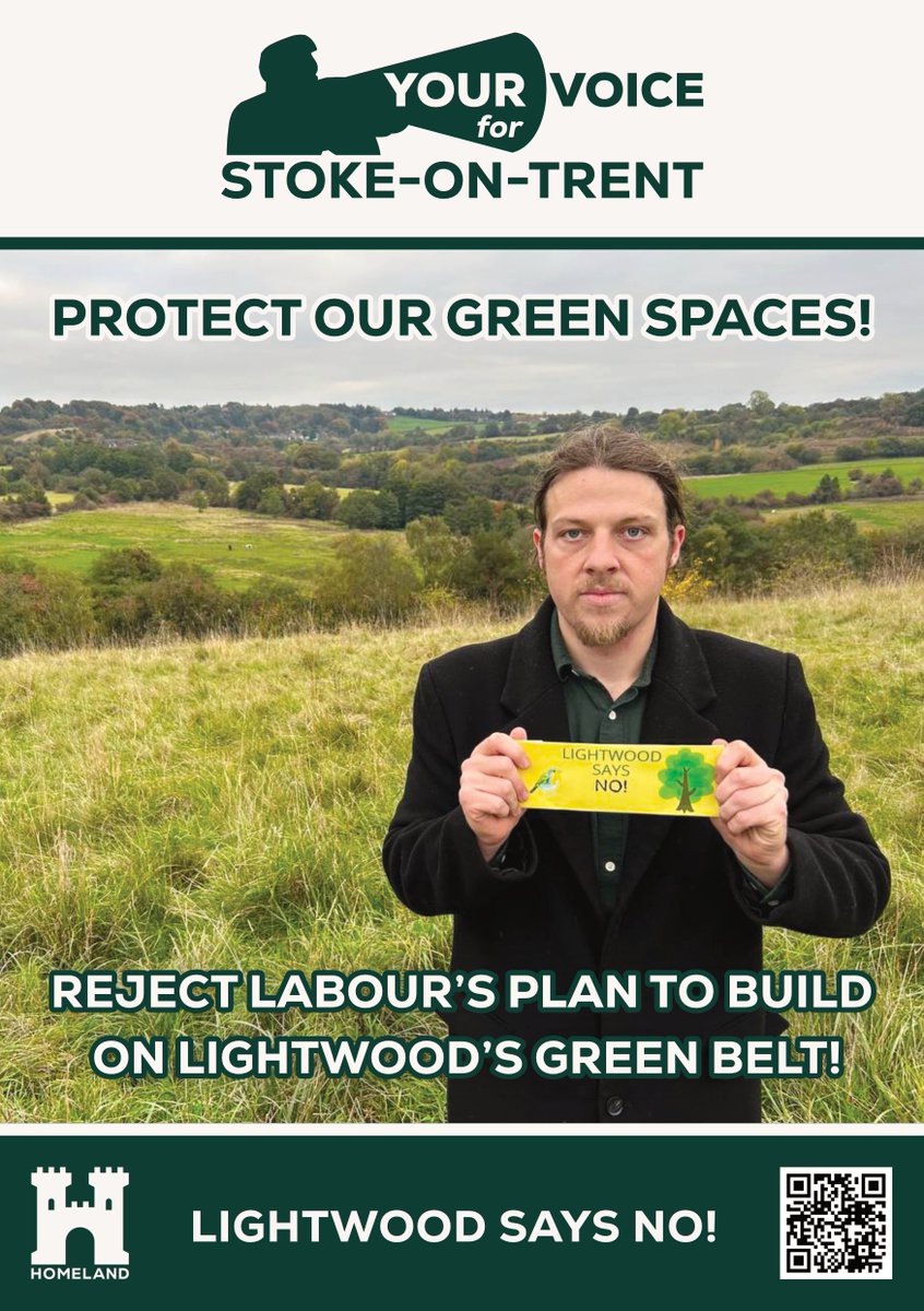 Homeland_Party's tweet image. Our Staffordshire branch undertook a leafleting campaign to spread a simple message: “REJECT LABOUR’S PLAN TO BUILD ON LIGHTWOOD’S GREEN BELT!”