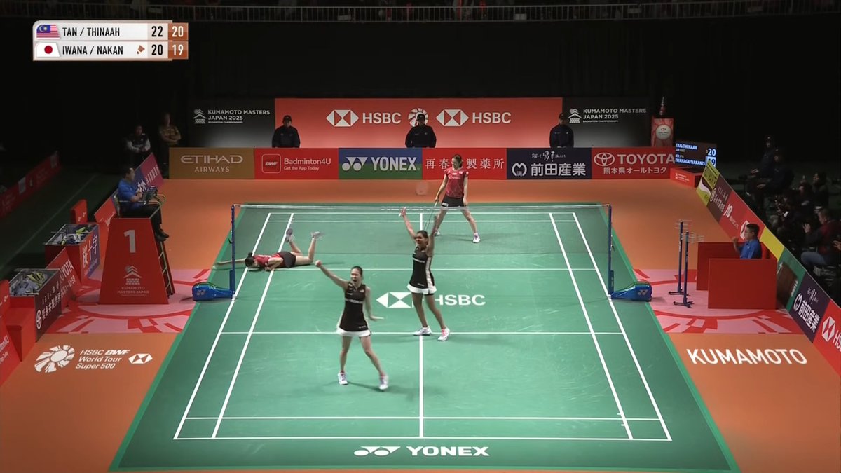 BusinessTodayM1's tweet image. Pearly Tan and M. Thinaah have DONE IT! Malaysia’s top women’s doubles pair stormed to the Kumamoto Masters title, edging out Japan’s world No. 7 duo 22–20, 21–19. Their third title of the year, and their seventh final in an incredible 2025 run.

#PearlyThinaah #MalaysiaBoleh…