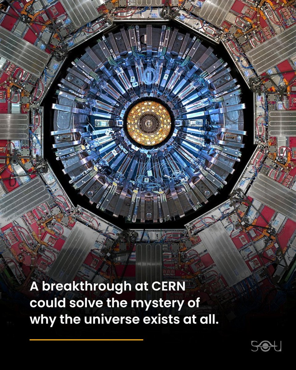 forallcurious's tweet image. BREAKING🚨: A major discovery at CERN may help explain one of the biggest cosmic puzzles: why anything exists at all. 

Using data from the Large Hadron Collider, scientists have observed a rare and long-sought phenomenon known as CP violation—but this time in baryons, the…