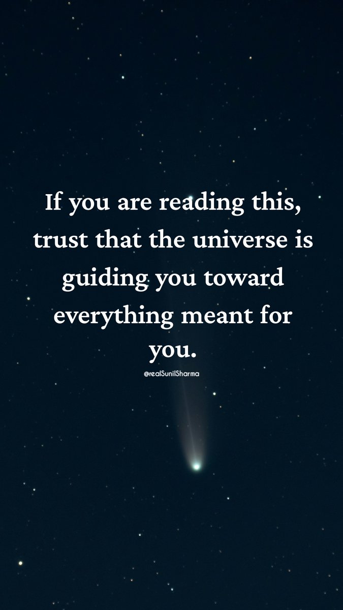 realSunilSharma's tweet image. Trust that the universe is guiding you toward everything meant for you.
#sundayvibes #SundayMorning #sundaymotivation