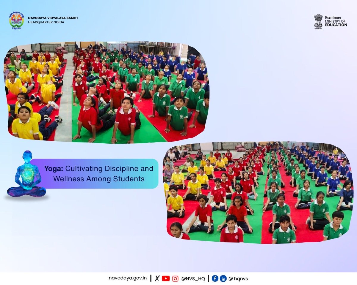 NVS_HQ's tweet image. PM SHRI JNV Barmer conducted Yoga Sessions promoting balance, discipline, and inner harmony. The initiative encouraged students to embrace yoga for physical fitness, mental well-being, and holistic growth.

#JNVActivity #NVS #JNV #YogaInJNV