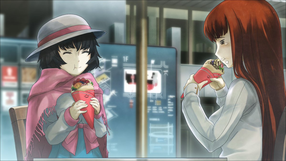agamerinchrist1's tweet photo. Finished the 3rd route another good one  really liked kagari dynamic with okabe and mayuri #cookiesgate https://t.co/c4Z772jWNu