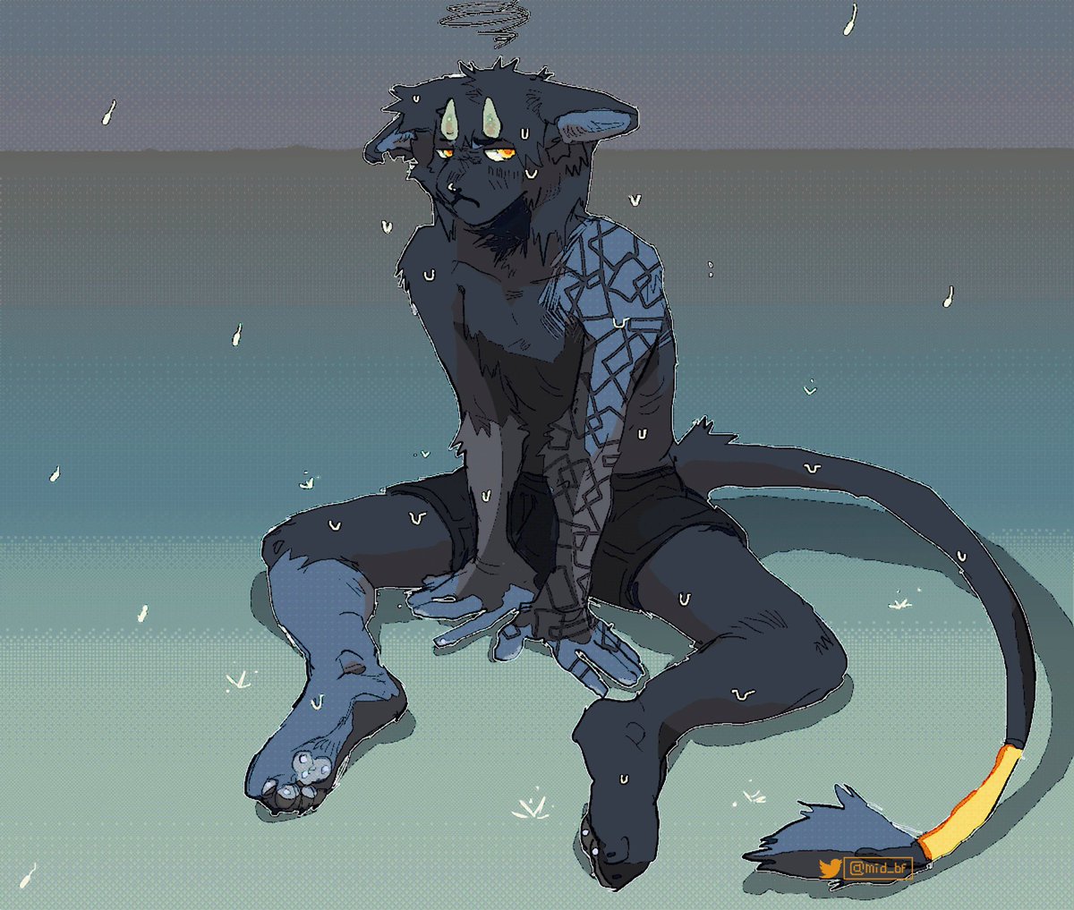 Locked him outside in the rain for fun