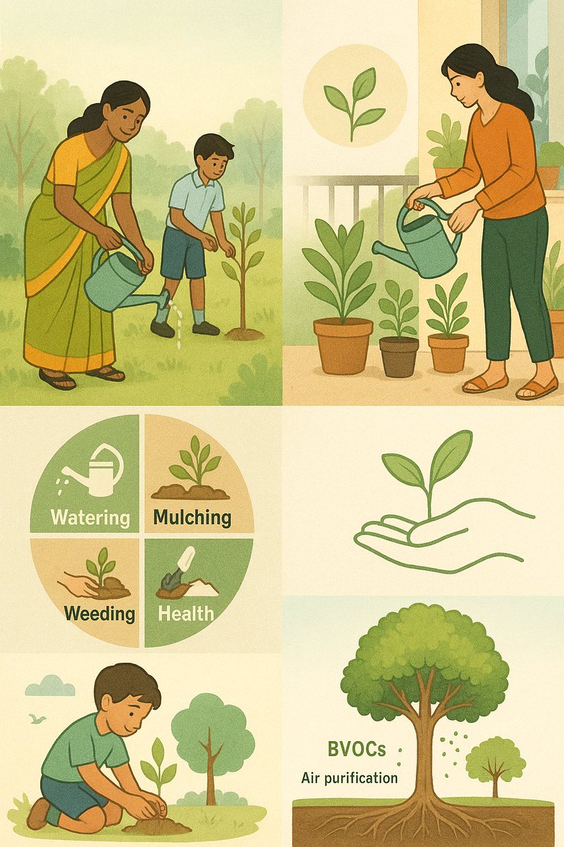 prabhatmisra's tweet image. 🌱 Turn every Sunday into Tree/Nature Care Day 👣 👇
• Commit “10 Minutes for Future” — weekly micro-actions.
• Regular care enhances soil health, biodiversity &amp;amp; carbon sequestration.
• Survival of planted trees rises only with ongoing care, not planting alone.
• Ethical,…