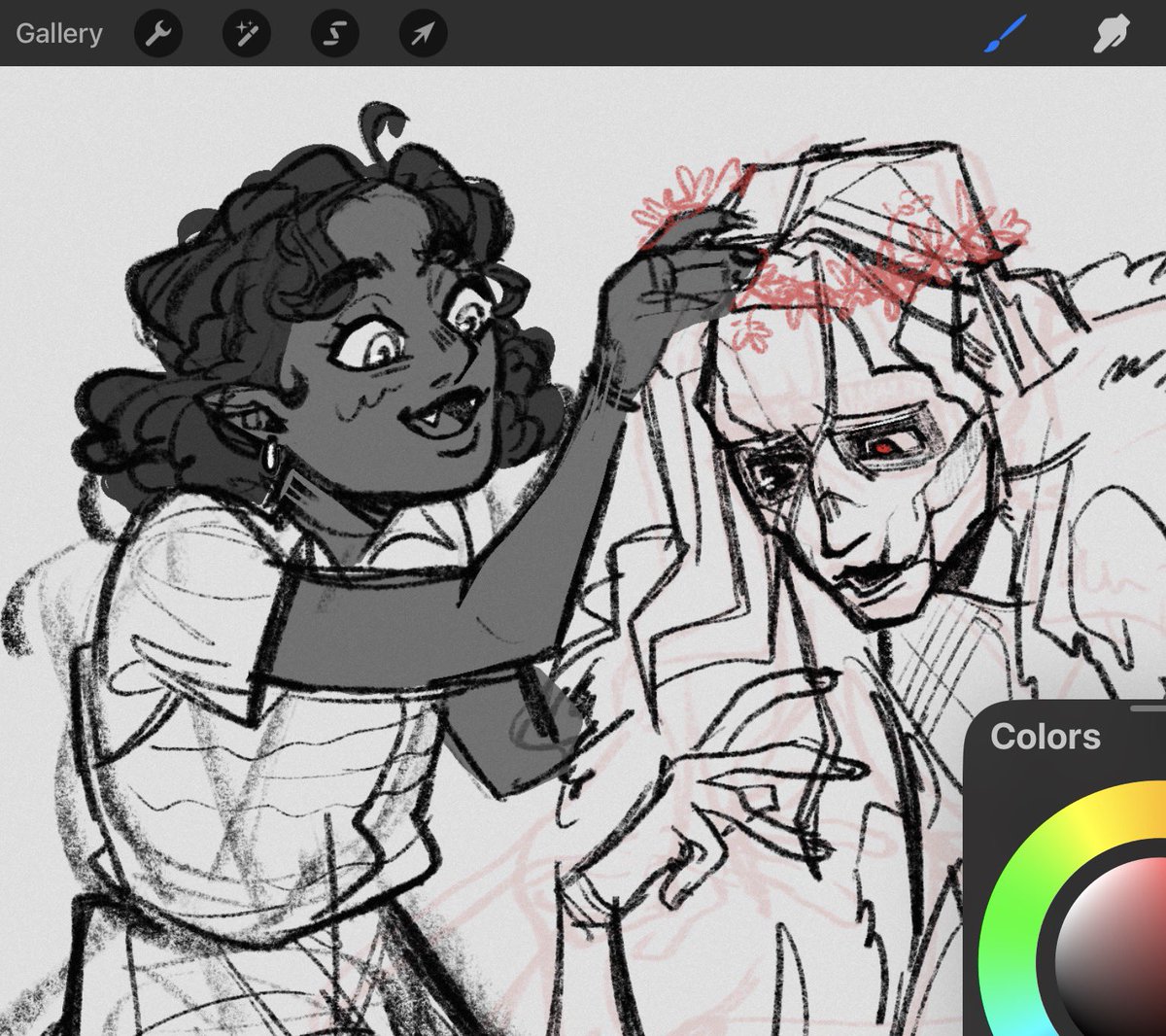 they don’t know im drawing claudia and the creature….