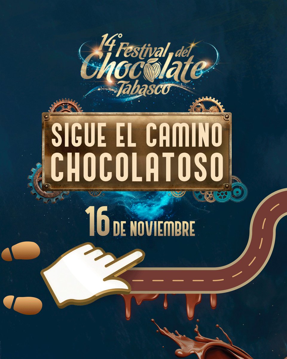 🍫🔥 ¡Día 4 y el 14° Festival del Chocolate Tabasco está en su punto más chocolatoso!

Sigue la ruta chocolotosa del día y arma tu recorrido perfecto. Y para cerrar con broche de oro… ¡gran concierto de Caloncho a las 20:00 h! 🎶

¡Prepárate para disfrutar una noche increíble!🙌