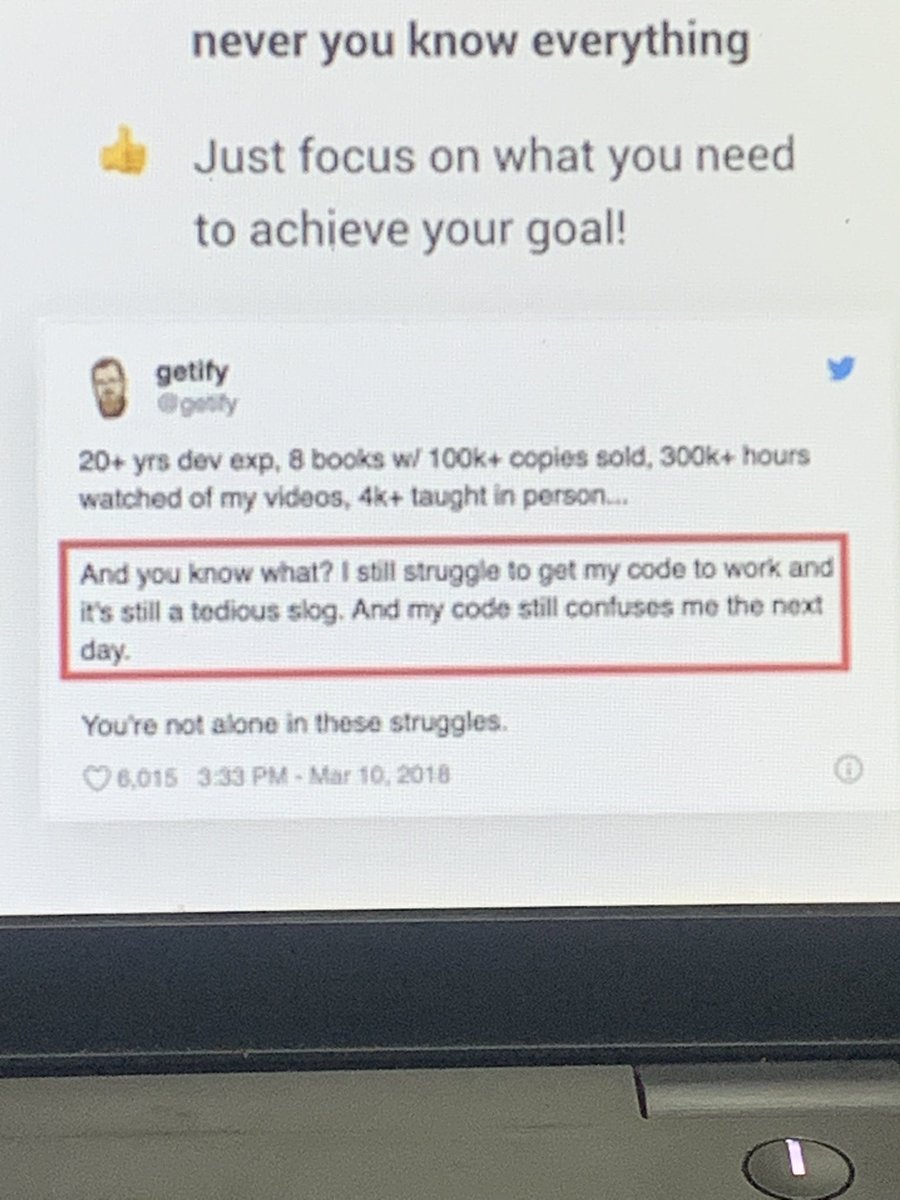 PMassey66304's tweet image. I just completed a session of @jonasschmedtman complete Js course called “ Learning how to code” and to be honest that was a great session!!

But I was astonished by what I saw and this is it!!!
#CodeNewbie 
#100daysofcodingchallenge