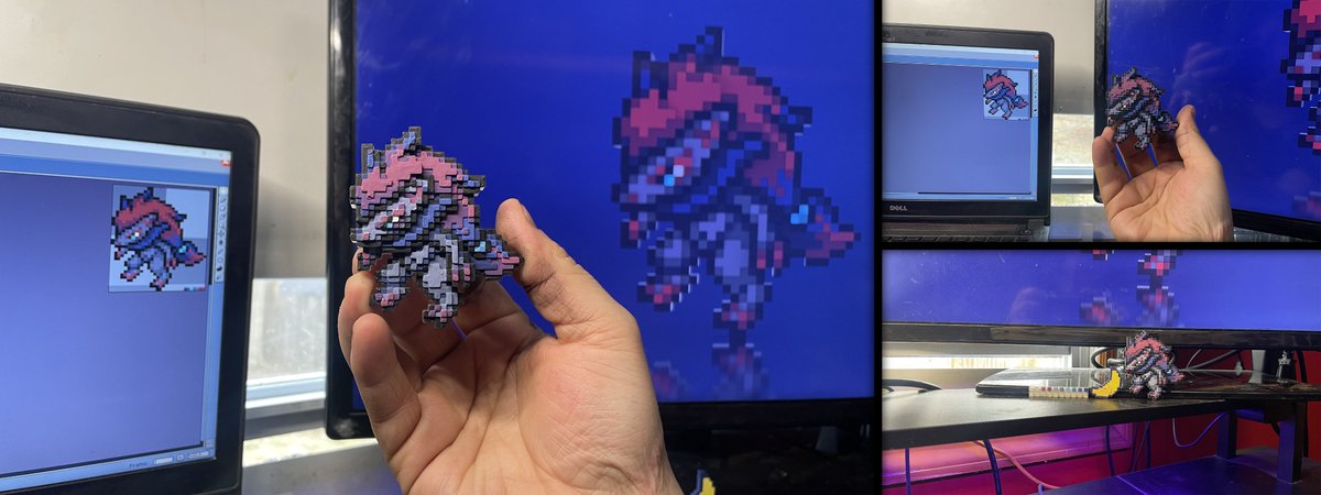 XplosiveA's tweet image. Again, the result speaks for itself. The layers on this, the color matching, everything was on point. Lemme know what you think!

REPOSTS APPRECIATED!

#3dmodeling #3dprinted #pixelart #pokemon