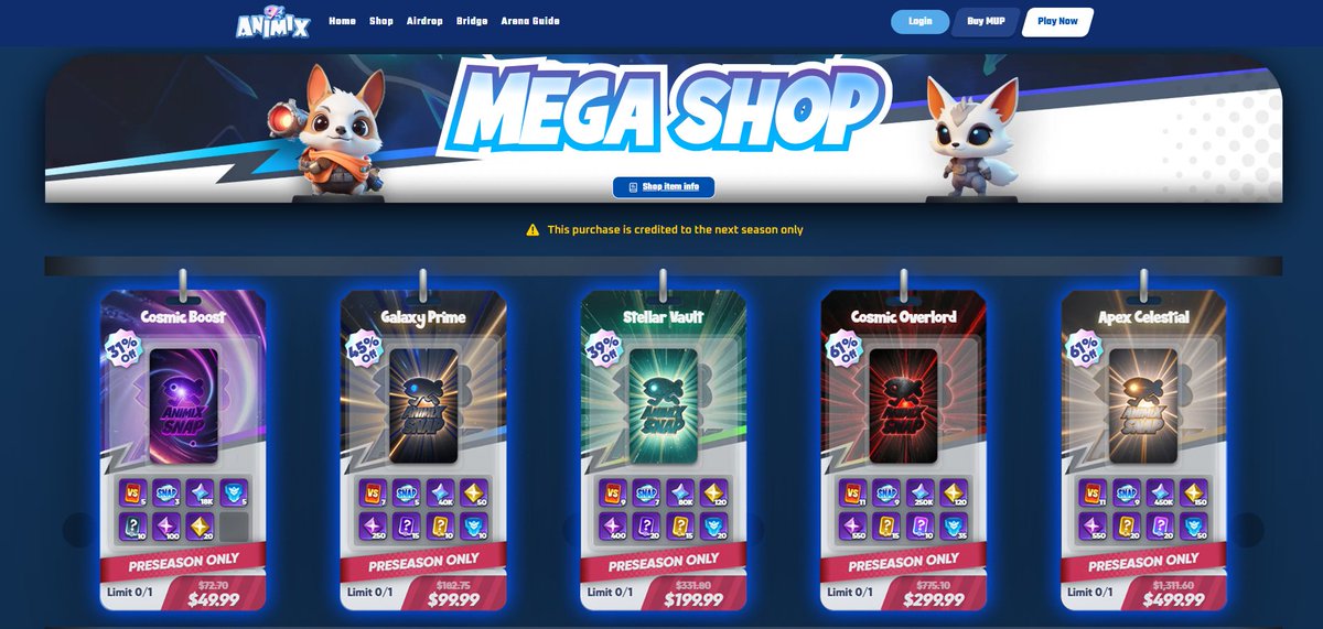 animix_tech's tweet image. Carditects,

Ready to hit the new season fully juiced? 🔥

Presale Packs are still waiting — load up on in-game items to push the Season 5 leaderboard.

⏳ Only 2 days left. The sale ends at 8:00 AM UTC on November 18, 2025, when Season 5 begins.

Cop your packs now and roll into…